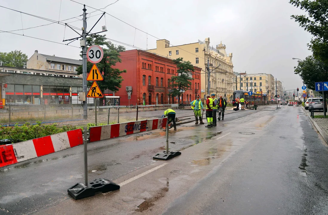 Skrzyżowanie al. Kościuszki i ul. Zielonej do zamknięcia