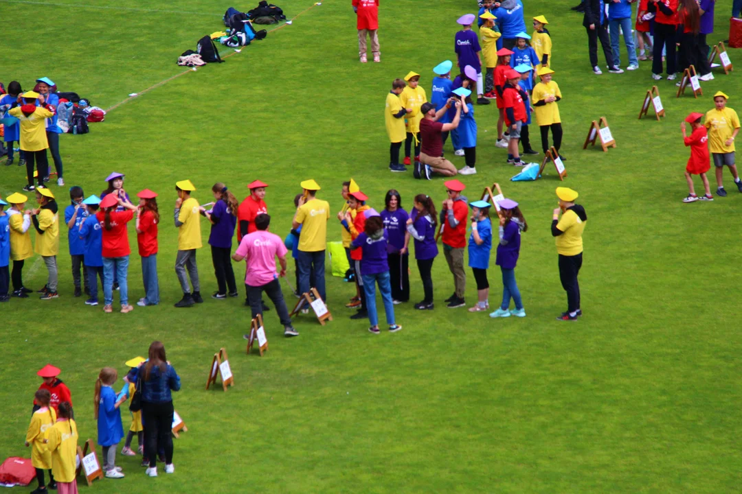 Flash mob na stadionie ŁKS Łódź im. Władysława Króla