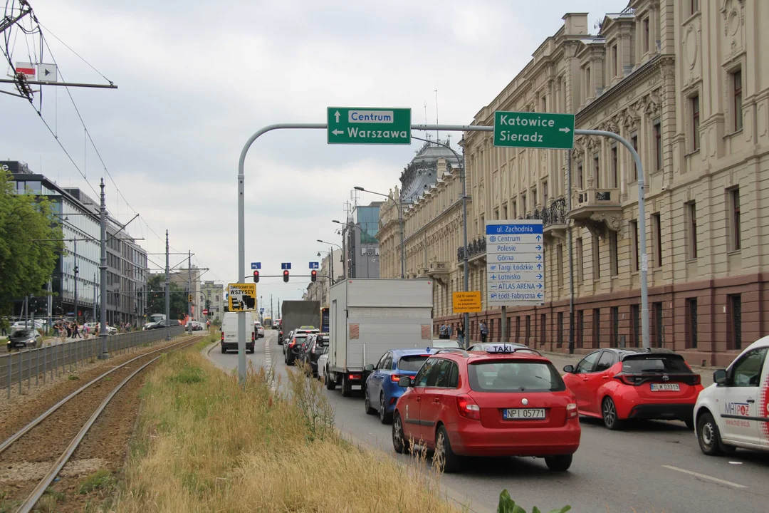 Wykolejenie tramwaju MPK Łódź na Zachodniej