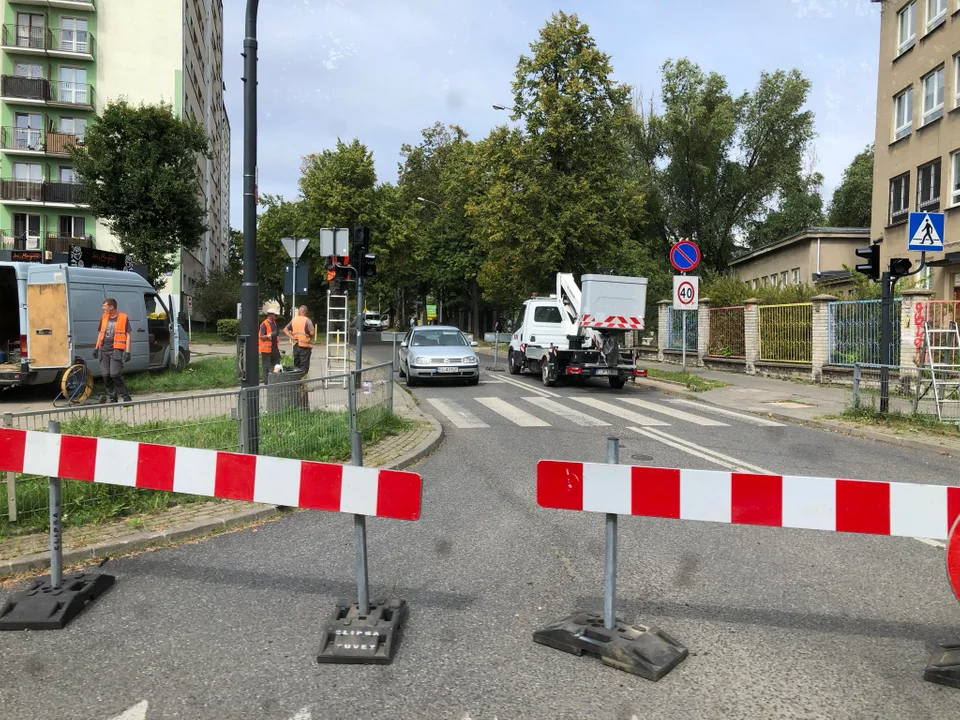 Remont sygnalizacji świetlnej przy skrzyżowaniu Pomorskiej z Tamka