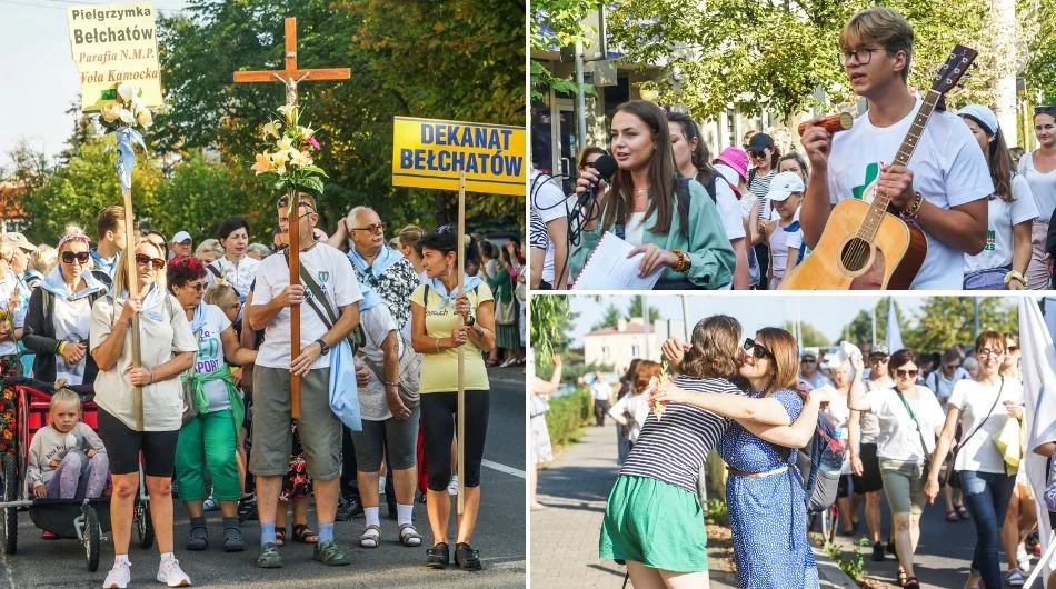 Pielgrzymi z Bełchatowa wyruszyli na Jasną Górę. Wzruszające sceny pożegnań [FOTO] - Zdjęcie główne