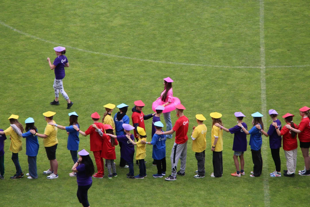 Flash mob na stadionie ŁKS Łódź im. Władysława Króla