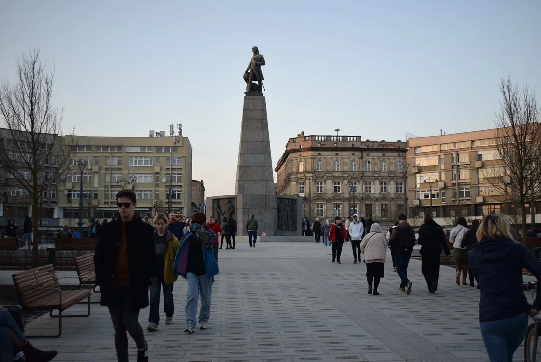 Plac Wolności w Łodzi po otwarciu