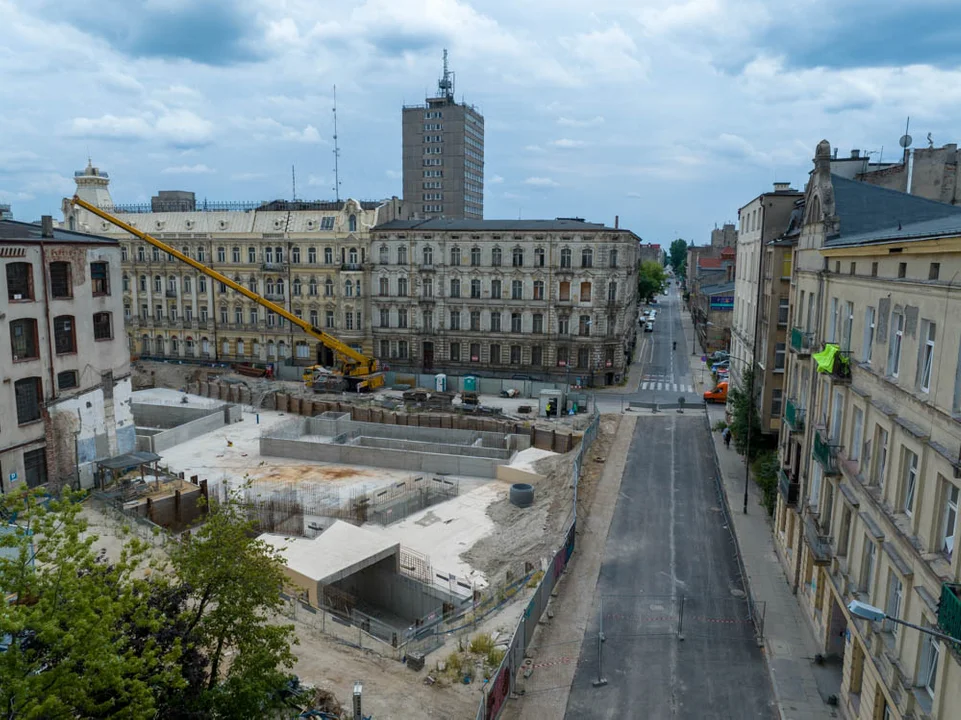 Budowa tunelu kolejowego w Łodzi