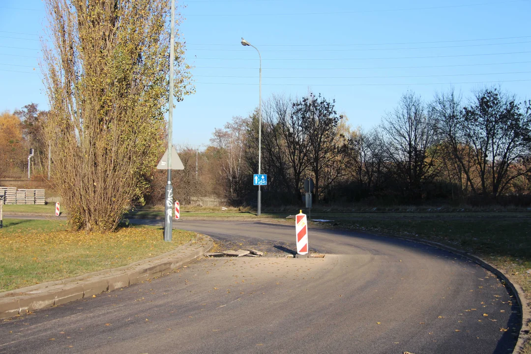 Prace drogowe na ul. Wałowej w Łodzi