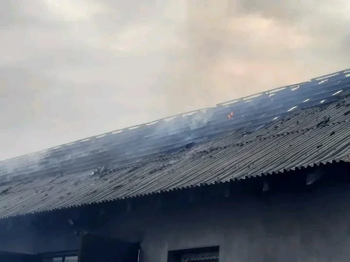 Pożar lakierni w Cedrowicach