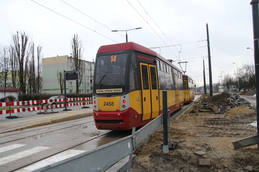 Powrót tramwajów MPK Łódź na remontowany al. Śmigłego-Rydza w Łodzi