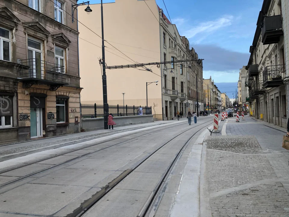 Ulica Legionów w Łodzi po społecznym odbiorze inwestycji