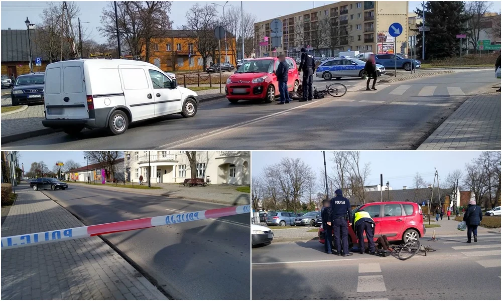 Wypadek przy rondzie: ul. Mickiewicza zamknięta dla ruchu, na miejscu służby - Zdjęcie główne