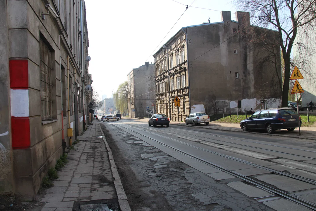 Ulica Franciszkańska w Łodzi do remontu