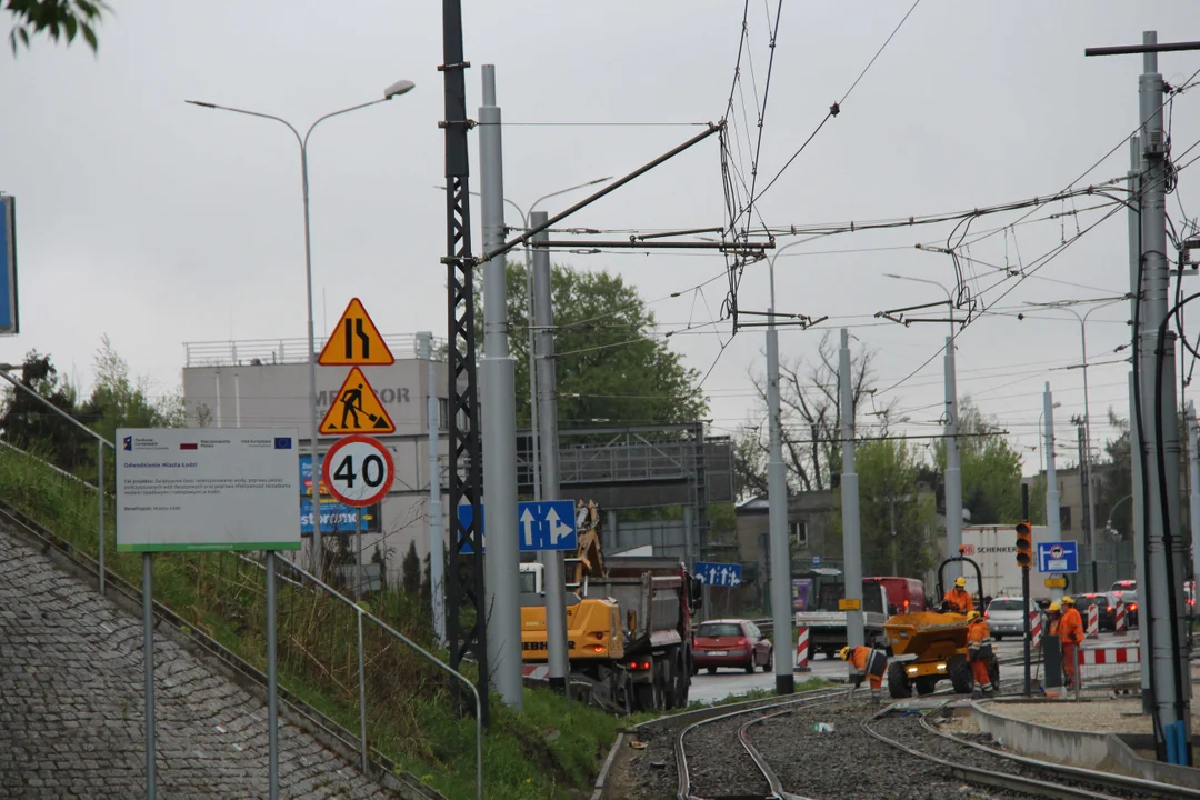 Zajezdnia tramwajowa Chocianowice w Łodzi w remoncie