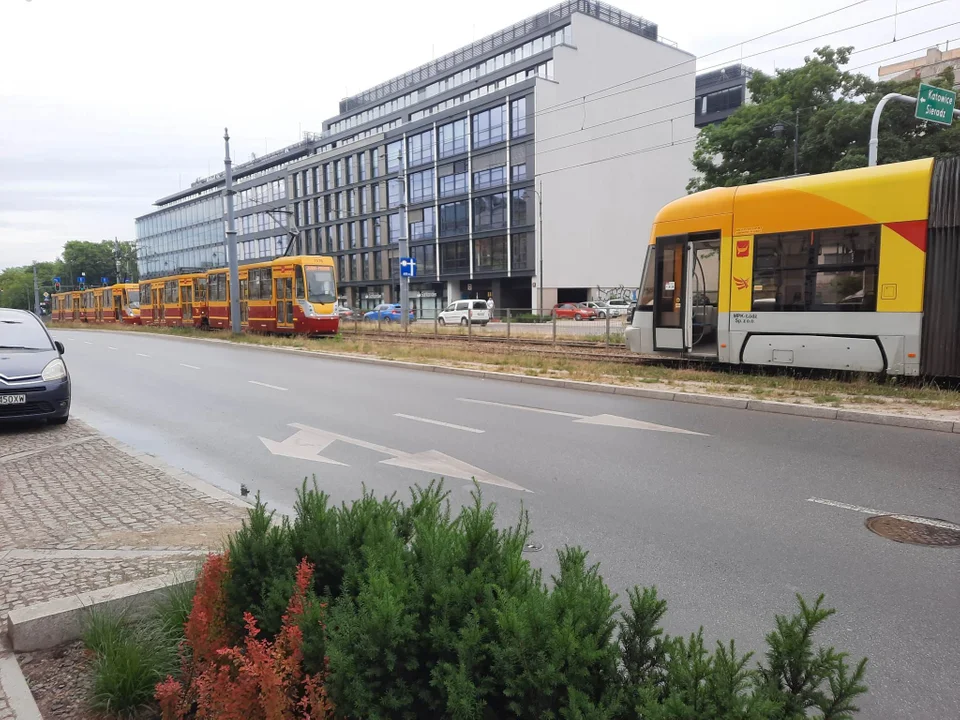 Wykolejenie tramwaju MPK Łódź na Zachodniej