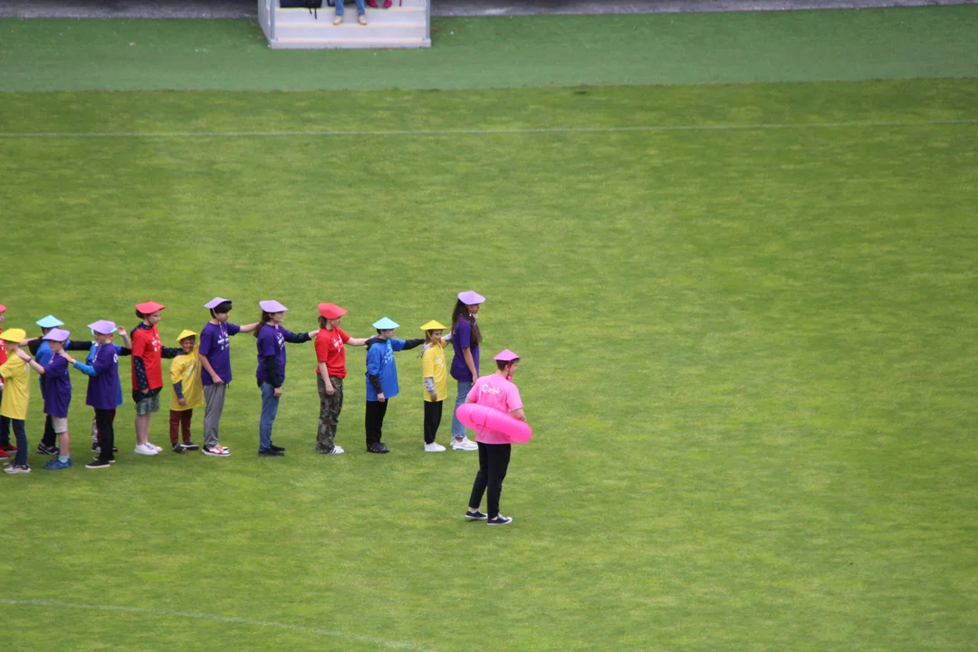 Flash mob na stadionie ŁKS Łódź im. Władysława Króla