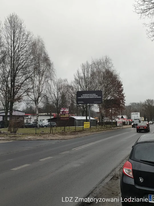 Akcja billboardowa Zmotoryzowanych Łodzian