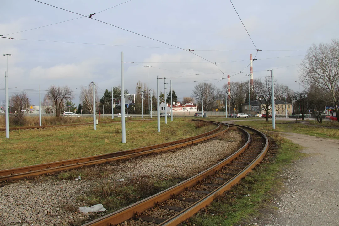 Krańcówka tramwajowa Łódź Żabieniec