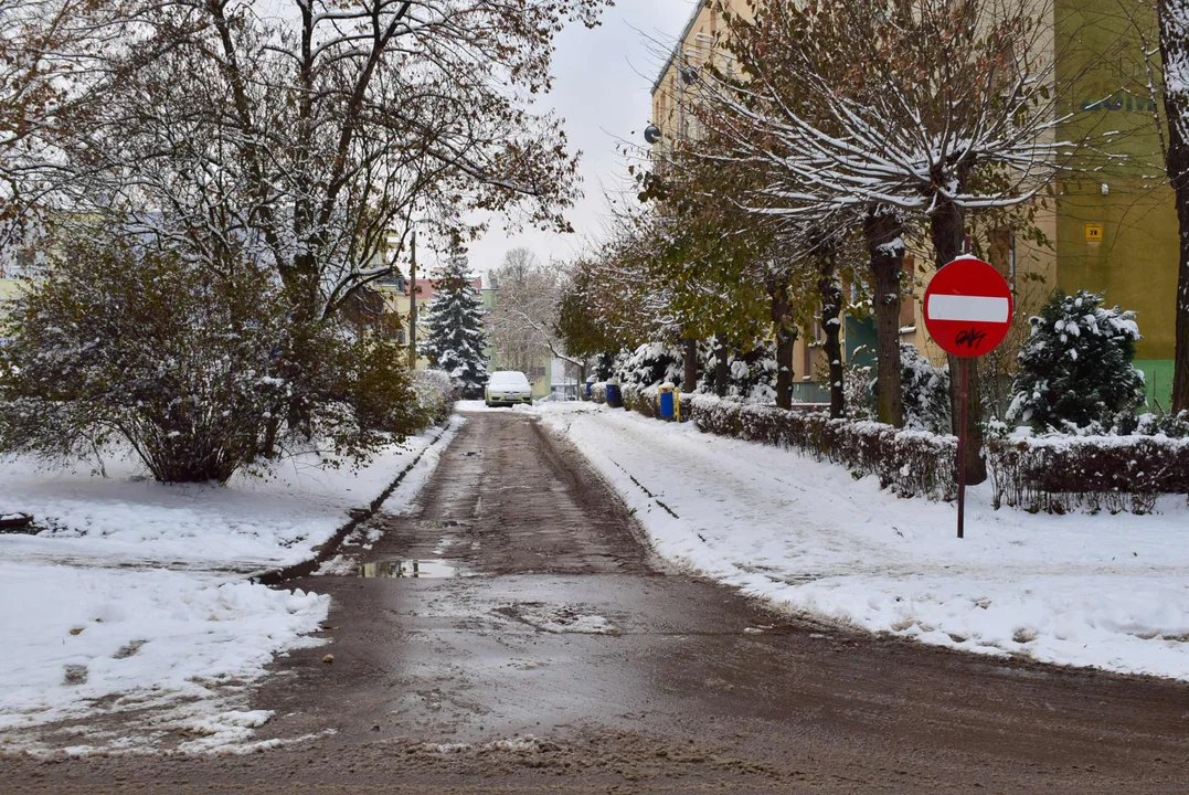 Zima na zgierskiech drogach