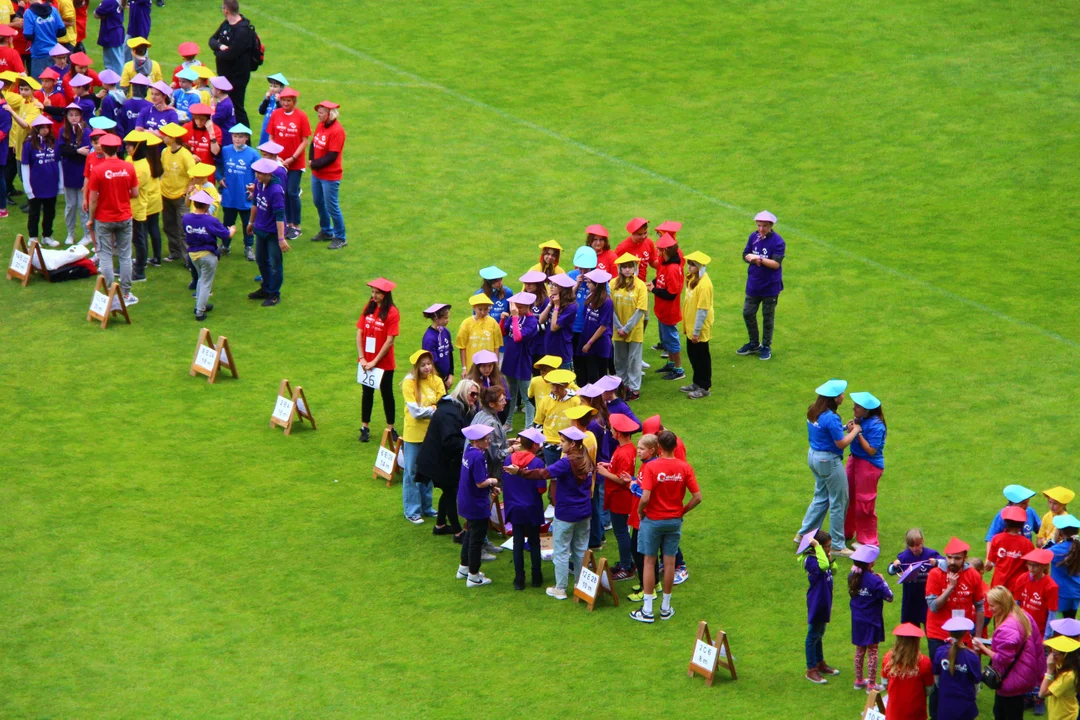 Flash mob na stadionie ŁKS Łódź im. Władysława Króla