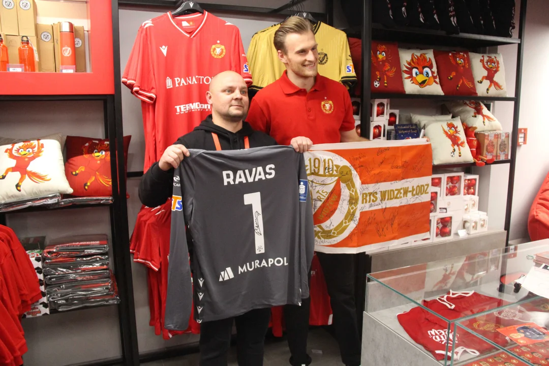 Oficjalne pożegnanie Henricha Ravasa w sklepie Widzewa Łódź