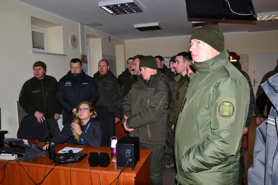 Ukraińscy funkcjonariusze Służby Więziennej w Garbalinie