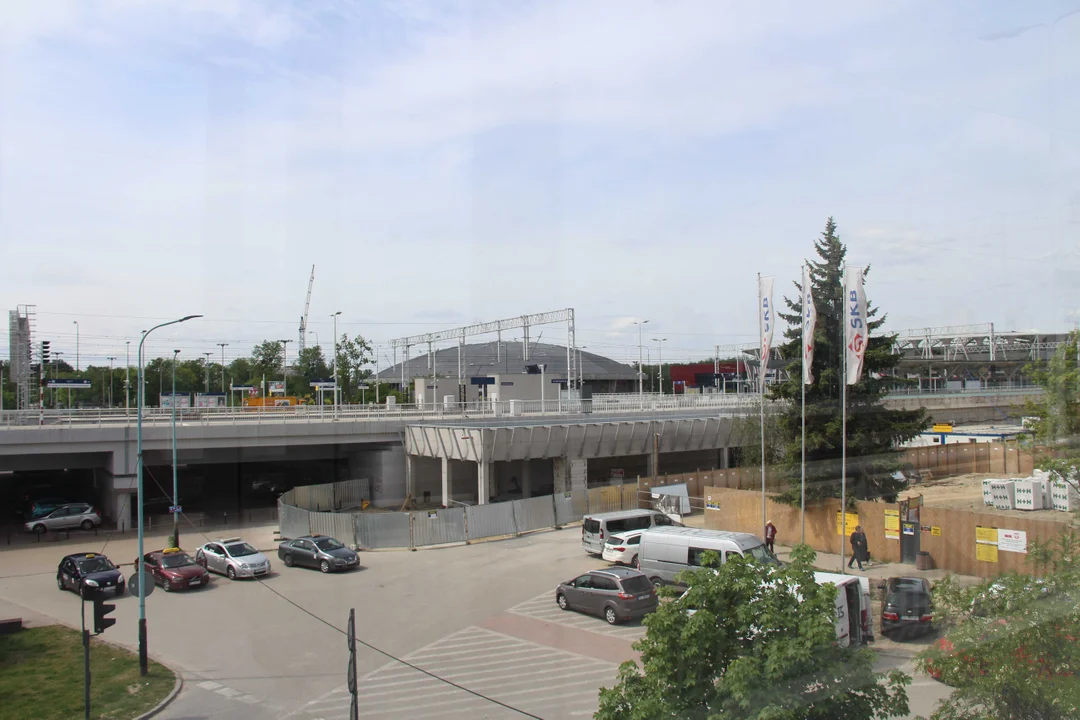 Budowa dworca Łódź Kaliska - stan na 6.05.2024 r.