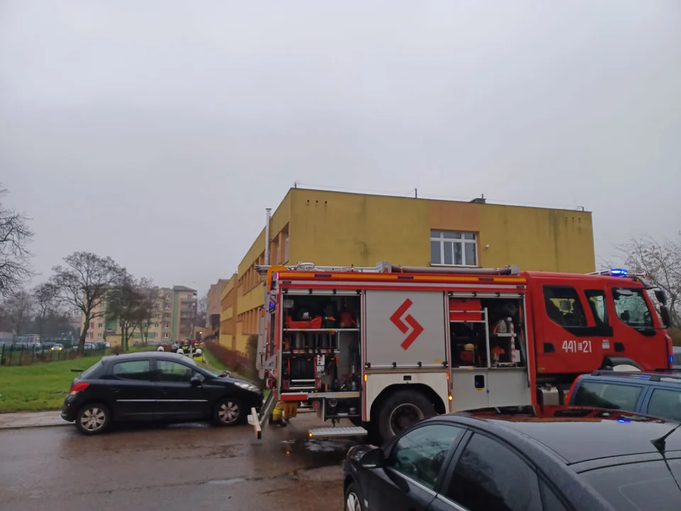 Pożar szkoły w Łęczycy