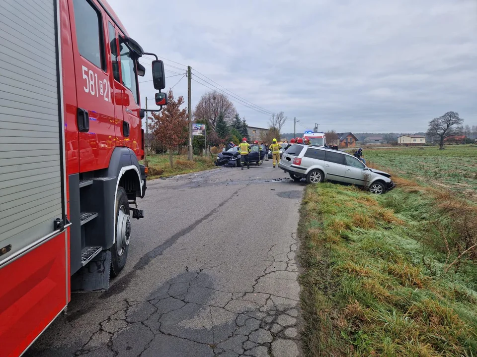 Wypadek w miejscowości Ciosny (gm. Zgierz)