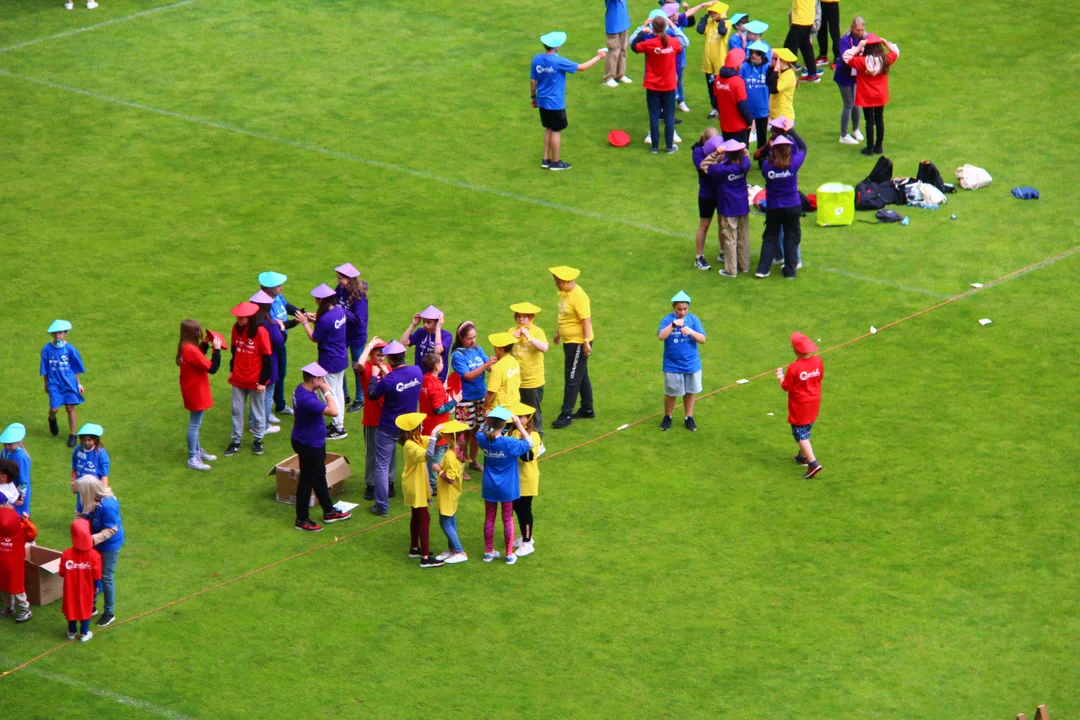 Flash mob na stadionie ŁKS Łódź im. Władysława Króla