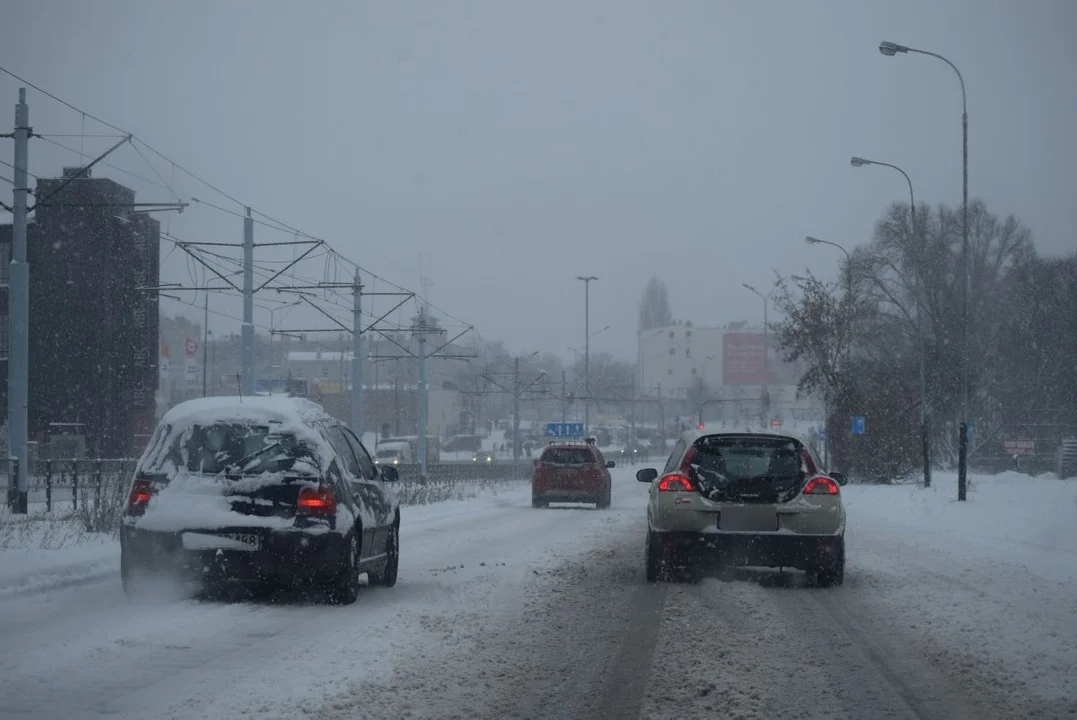 Atak zimy w Łodzi