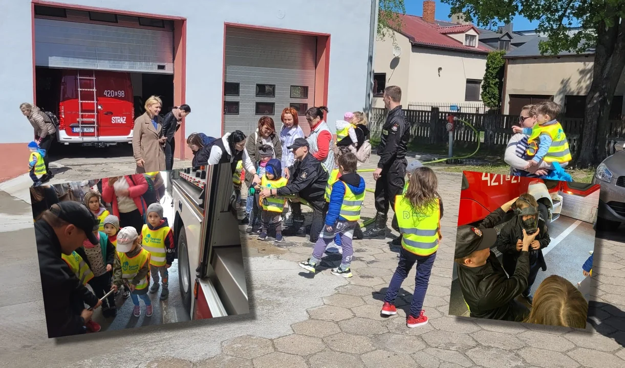 Dzieci z Ukrainy z wizytą u kutnowskich strażaków
