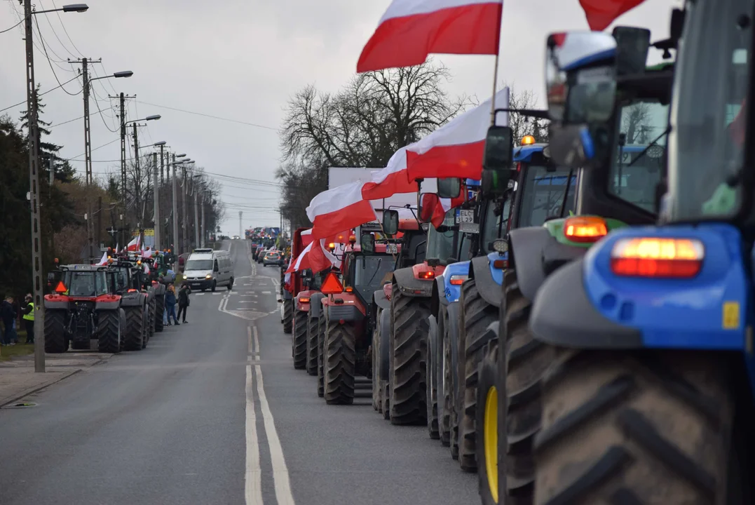 Protest rolników w Łódzkiem