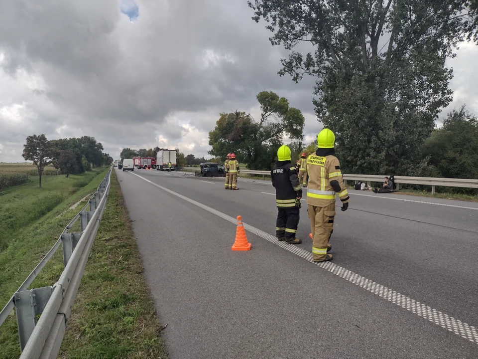 Wypadek na DK 92 w miejscowości Wojszyce