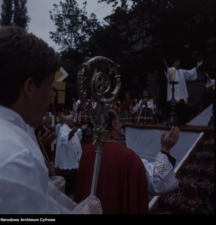 Uroczystość Bożego Ciała w Łowiczu, 1991 rok