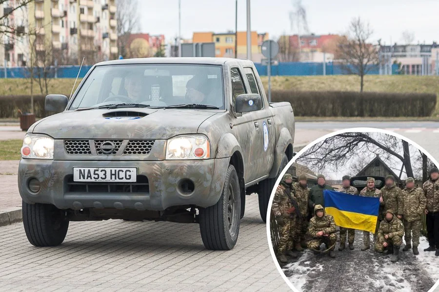 Kolejny samochód z Bełchatowa będzie walczył na Ukrainie. Tym razem trafi do Bachmutu [FOTO] - Zdjęcie główne