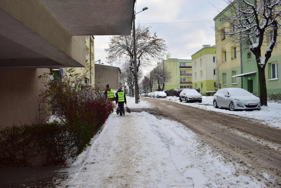 Zima na zgierskiech drogach