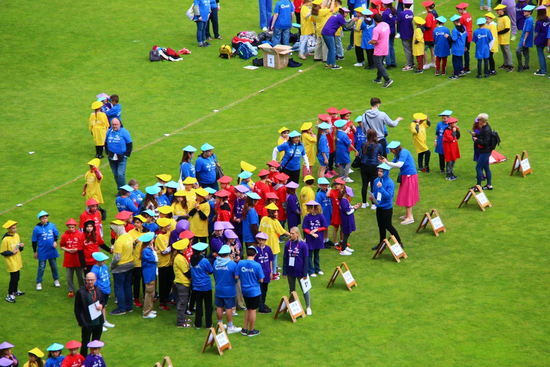 Flash mob na stadionie ŁKS Łódź im. Władysława Króla