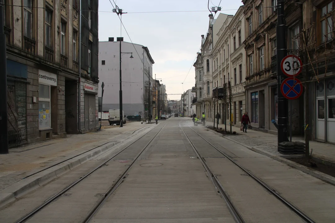 Ulica Legionów - remont dobiega końca (stan na 14.03.2024 r.)