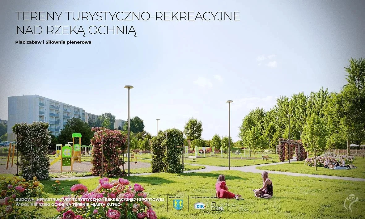 Trwają prace nad Zieloną Osią Miasta w Kutnie