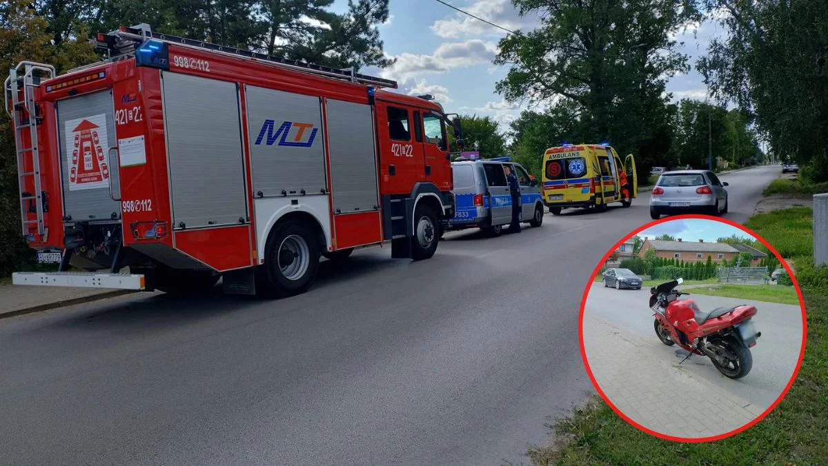 Wypadek z udziałem motocyklisty. Trwa akcja służb - Zdjęcie główne