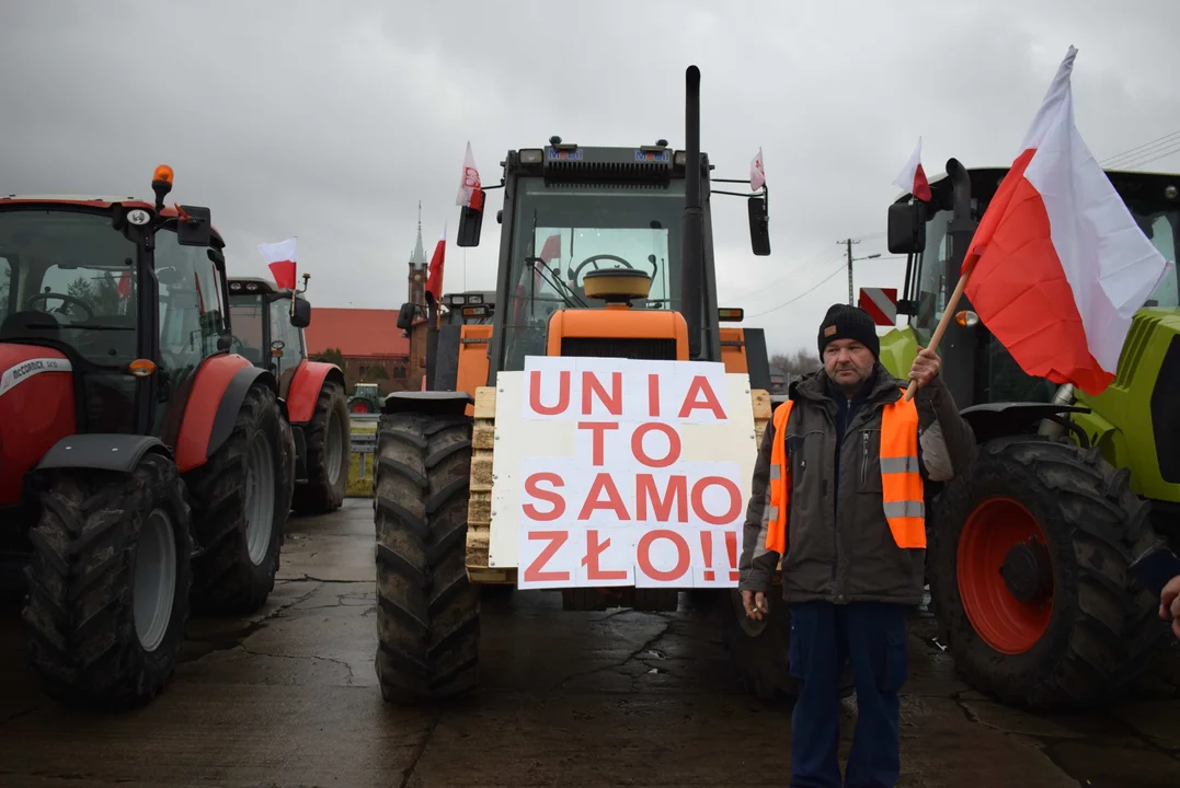 Protest rolników w Łódzkiem