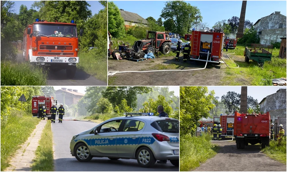 Wielki pożar składowiska odpadów w regionie. W akcji także strażacy z Płocka [ZDJĘCIA] - Zdjęcie główne