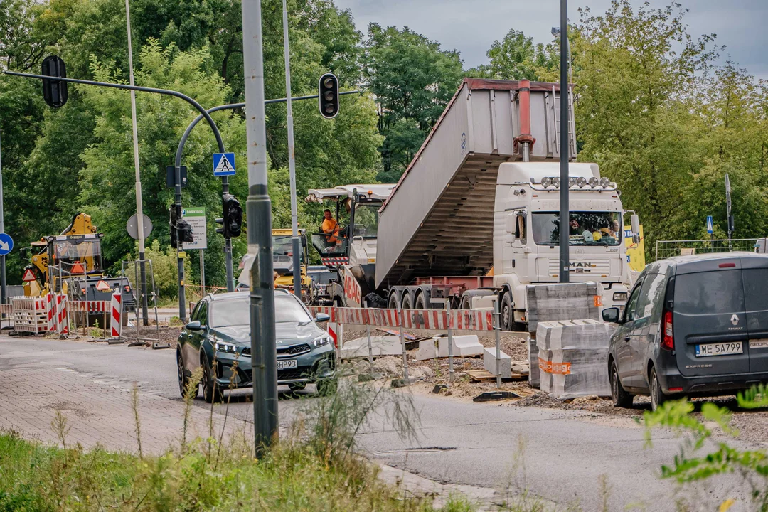 Trwa remont ulicy Krakowskiej w Łodzi