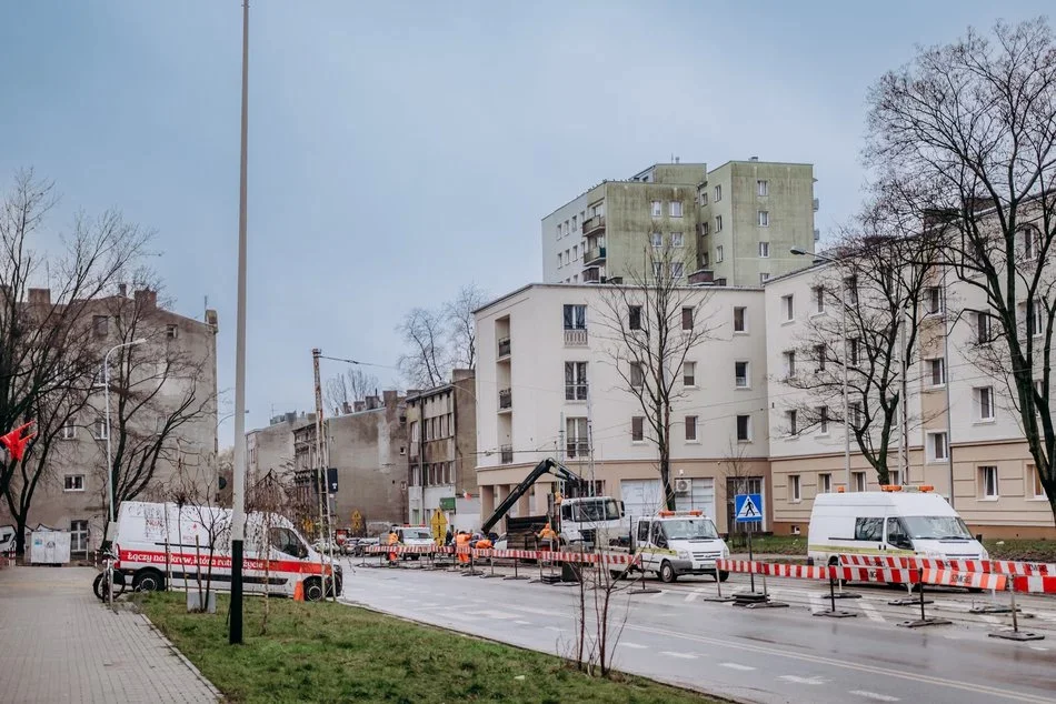 To koniec tymczasowej krancówki pod Centrum Krwiodawstwa w Łodzi