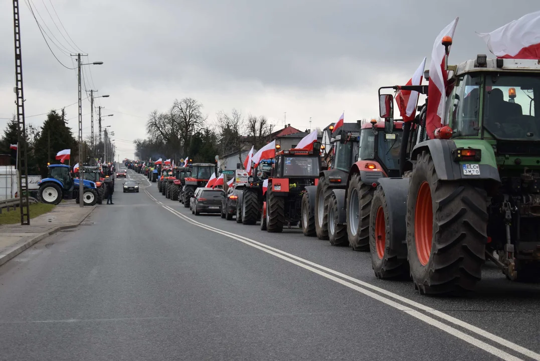 Protest rolników w Łódzkiem