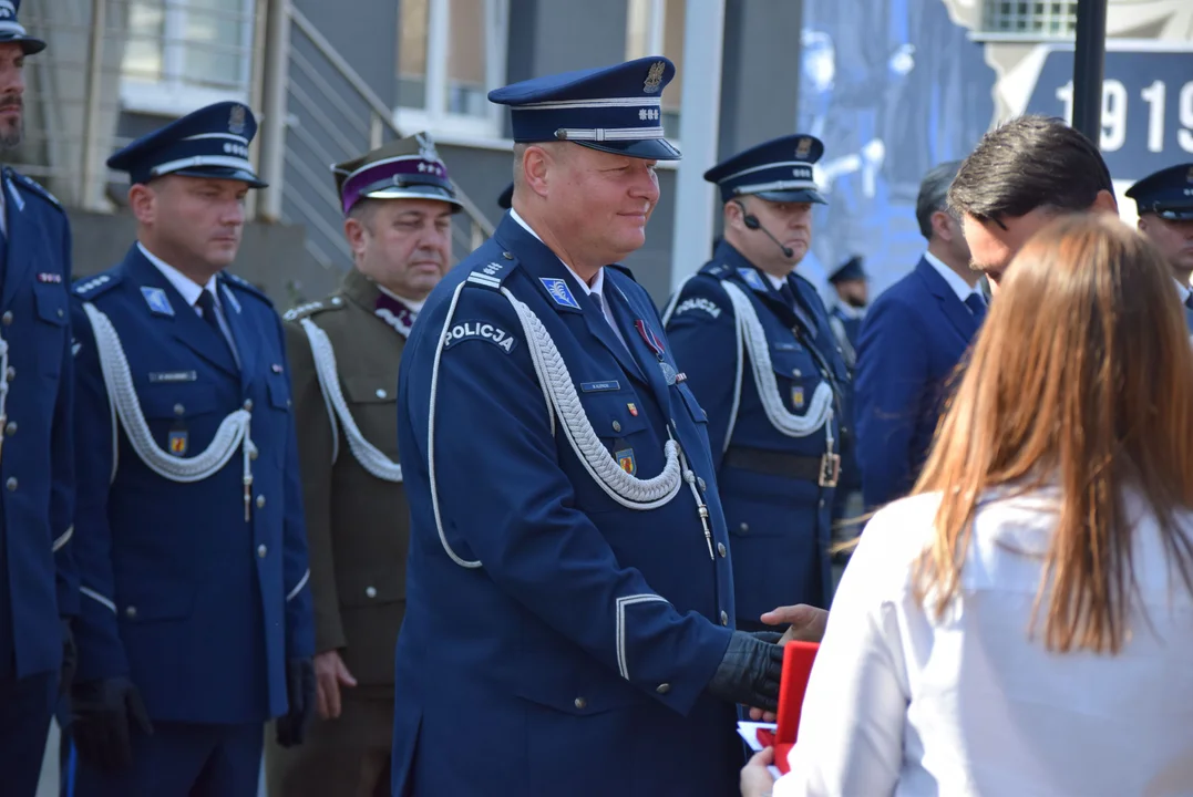 Uroczystości przy KPP w Zgierzu