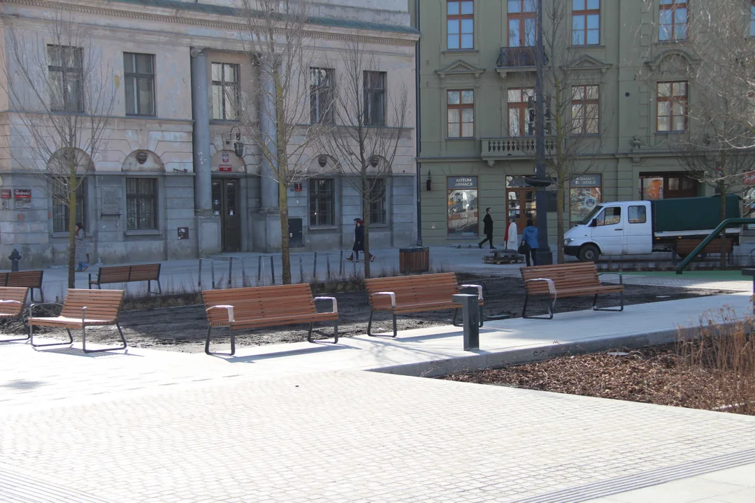 Tak wygląda plac Wolności w Łodzi na kilka dni przed oficjalnym otwarciem
