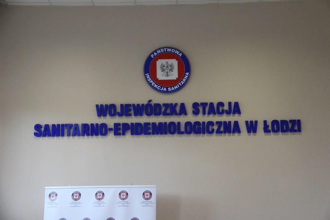 Konferencja prasowa w Wojewódzkiej Stacji Sanitarno-Epidemiologicznej w Łodzi