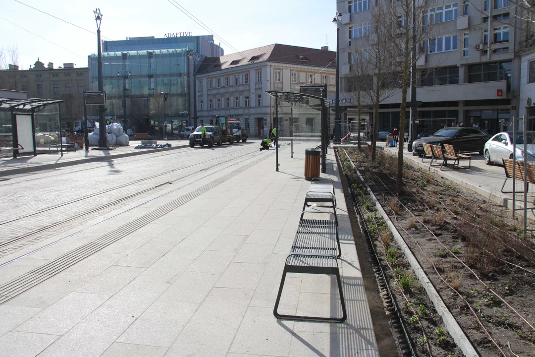 Tak wygląda plac Wolności w Łodzi na kilka dni przed oficjalnym otwarciem