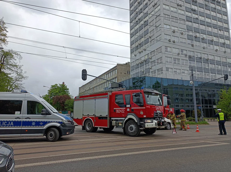 Wypadek na ulicy Piotrkowskiej