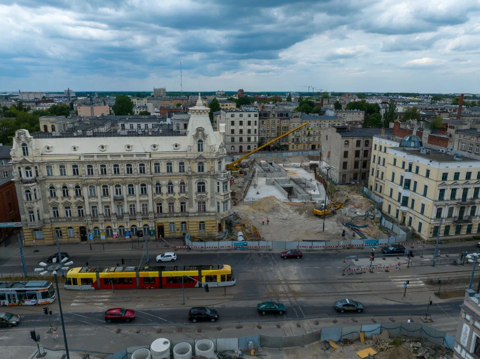 Budowa tunelu kolejowego pod Łodzią