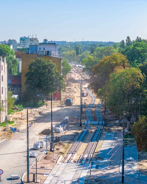 Trwa remont ulicy Wojska Polskiego w Łodzi